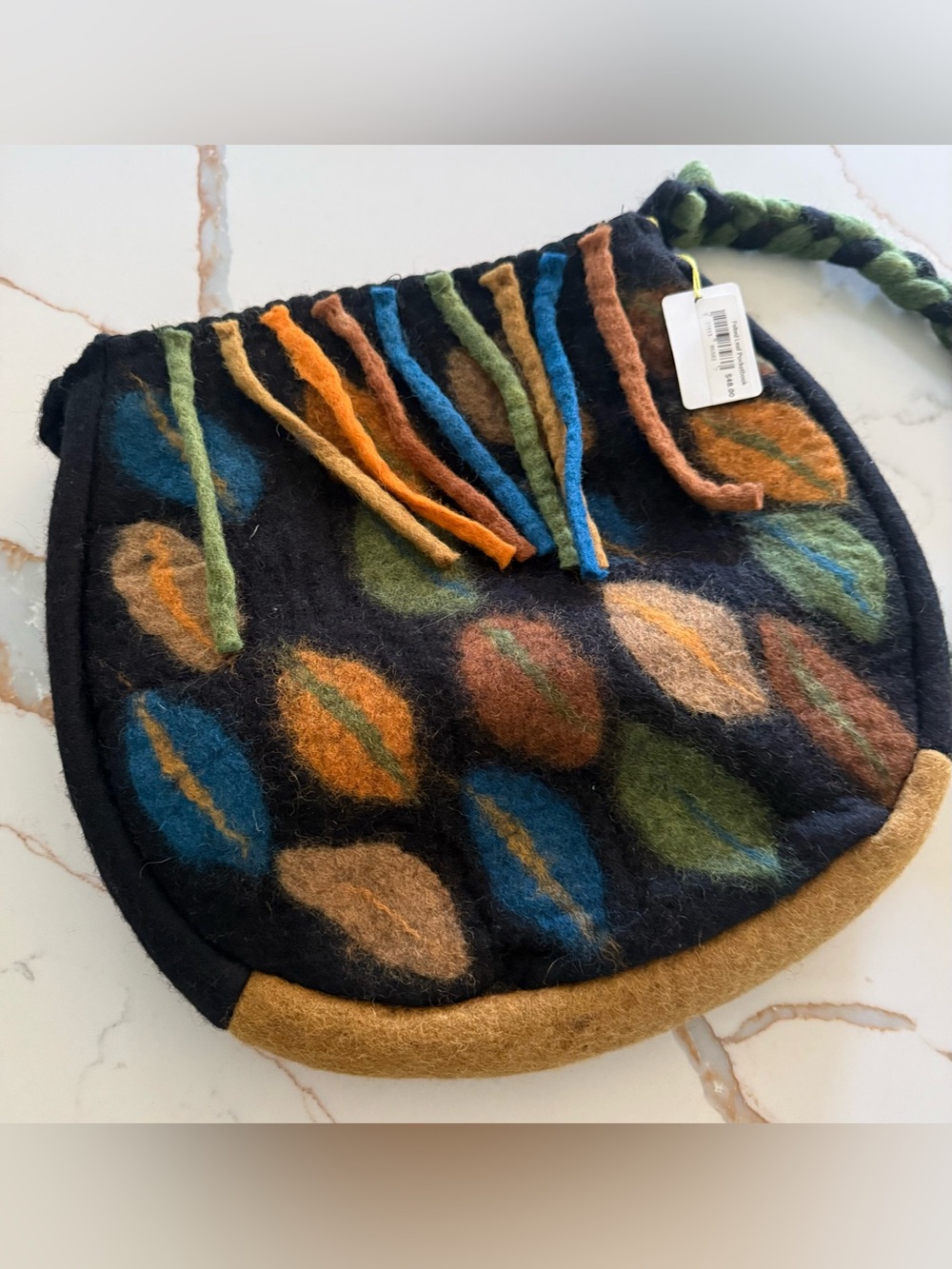 RISING TIDE Autumn Leaf Felted Bag